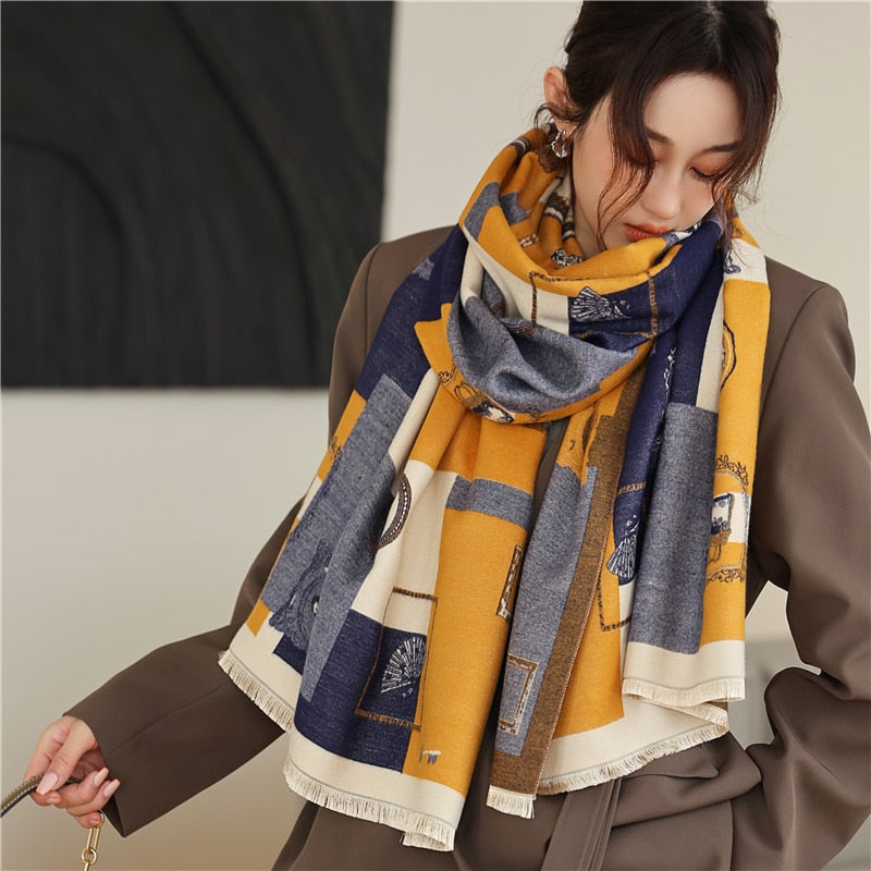 Women Cashmere High-Quality Pashmina Blanket