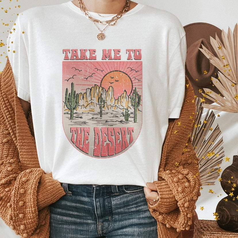 Vintage Western Denim Cartoon Graphic Top - SIze Small