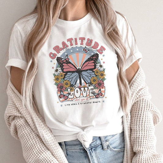 Casual Short Sleeve O Neck Graphic T-shirt - size Small