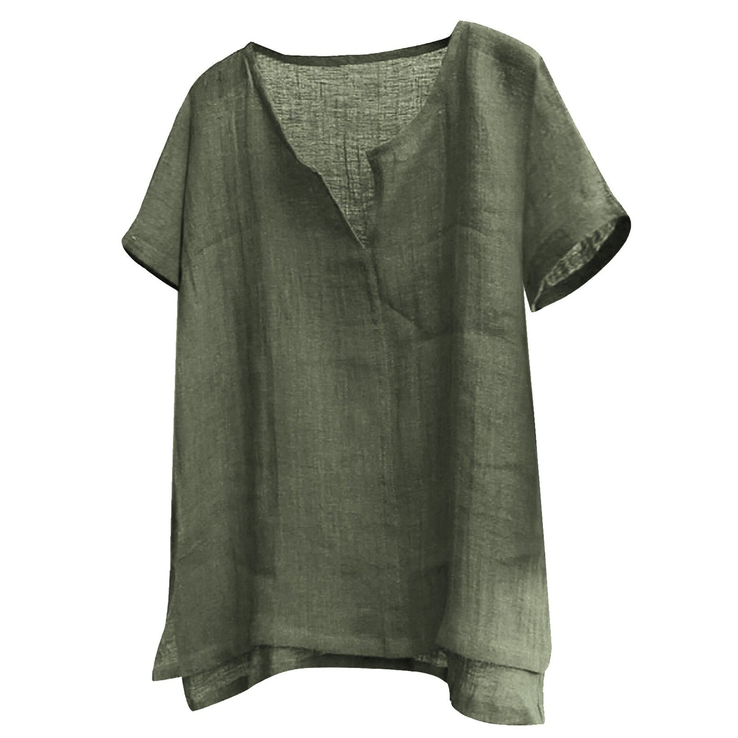 Casual Breathable Camisa Masculina Loose Blouse - size XXXL