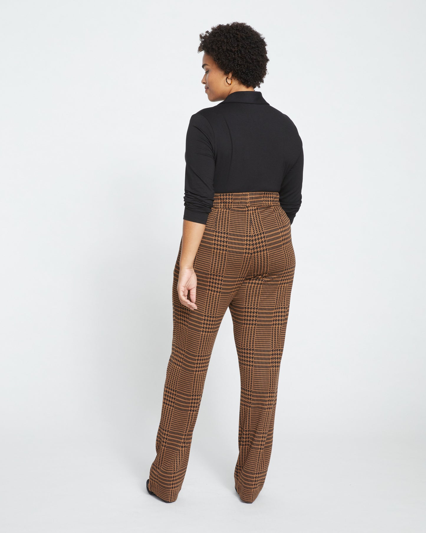 Smart Signature Ponte Pants Long - Autumn Houndstooth Jacquard