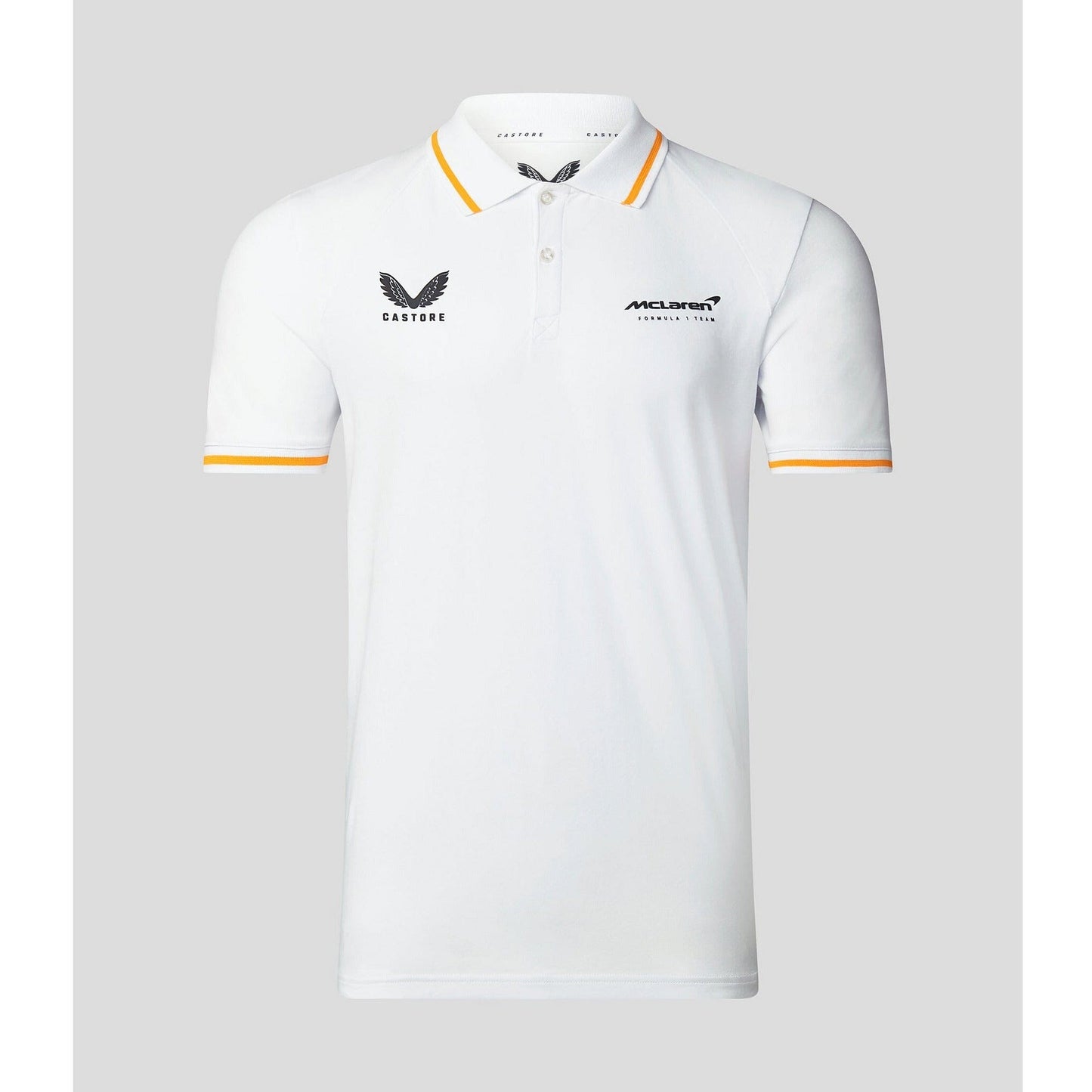 McLaren F1 Men's Lifestyle Polo Shirt- Black/Gray/Blue/White Polos Light Gray