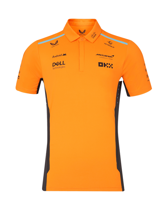 McLaren F1 2024 Men's Team Polo Shirt - Papaya
