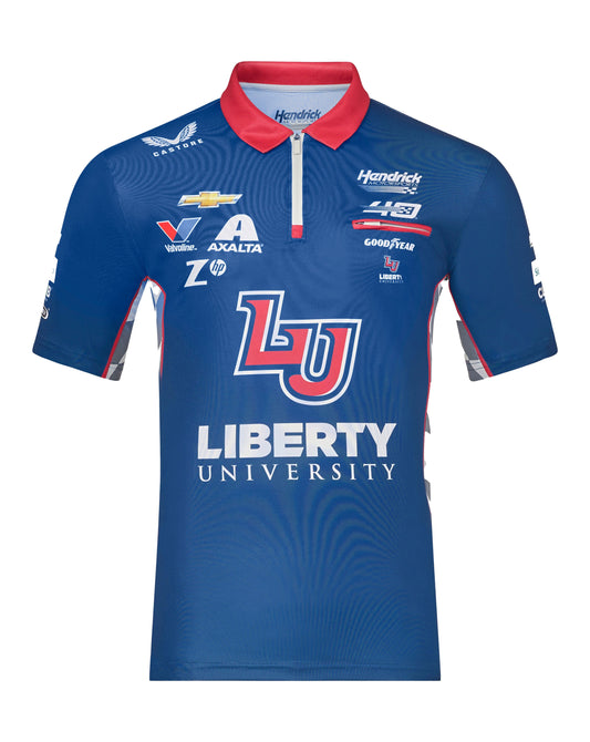 Hendrick Motorsport William Byron #24 Liberty University Polo Shirt - Blue