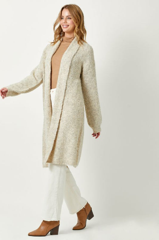 Alyssa Sweater Duster in Stone