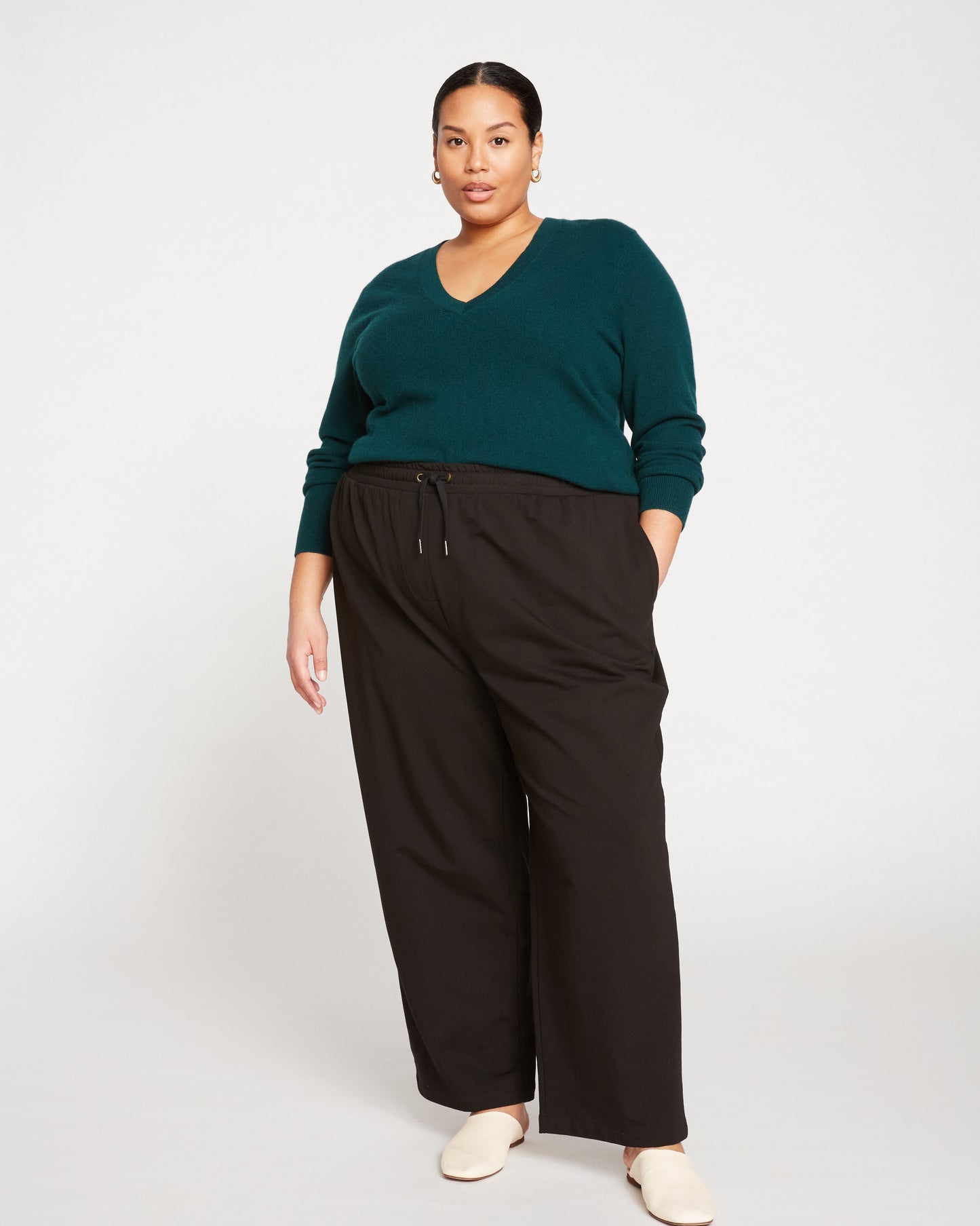 Classic Light Terry Sweatpants - Black