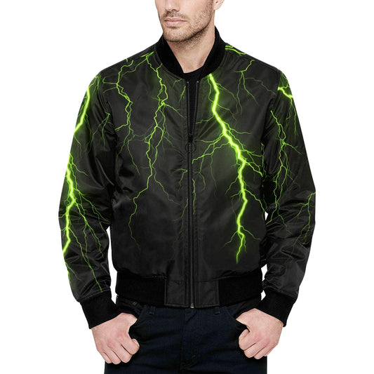 Thunderstruck: The Thunderbolt Quilted Bomber Jacket