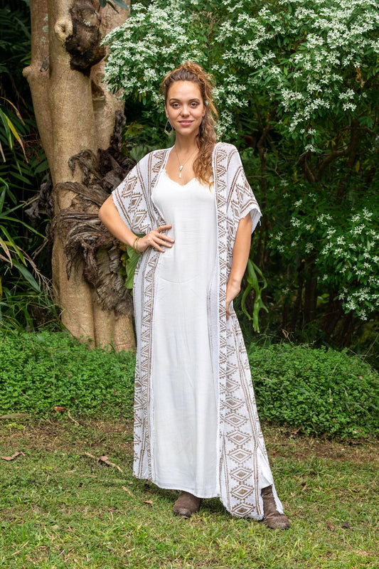 KIARA KAFTAN / KIMONO IN WHITE