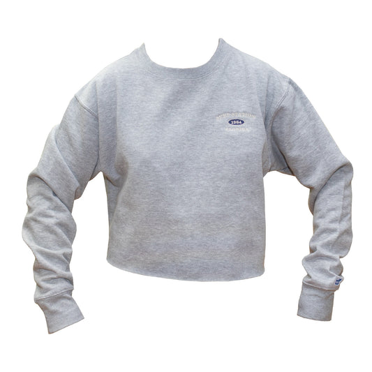 Surf Station Varsity Crewneck Women's L/S Cropped Sweater