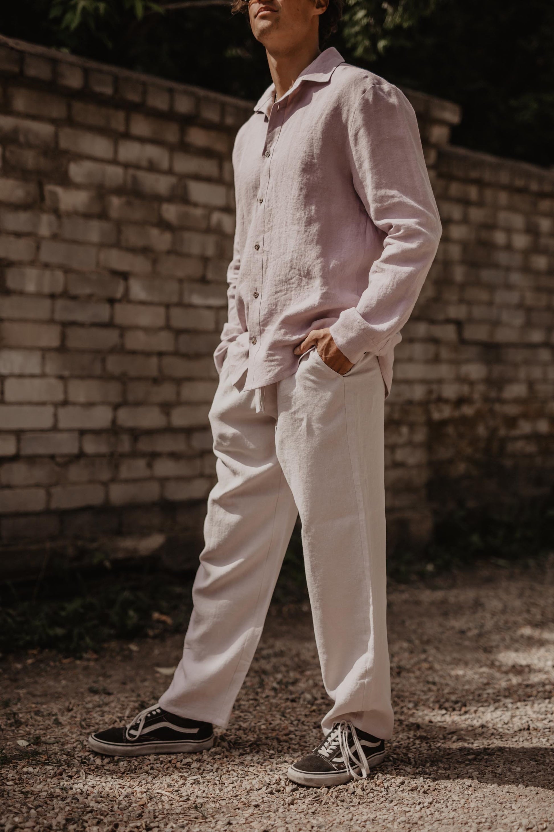 Adonis Linen Pants Pants + Jeans AmourLinen M Cream