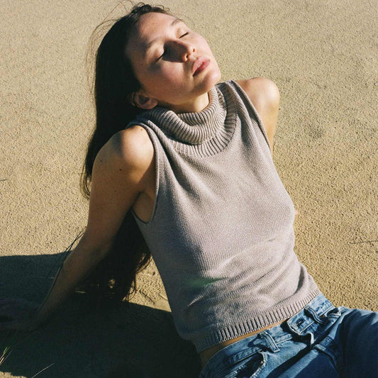 Baserange Khaki Sahar Turtleneck