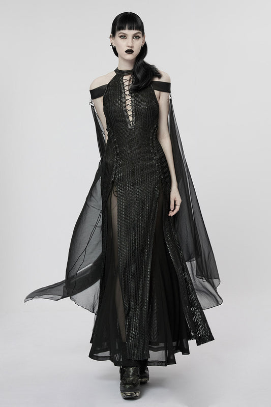 Medusa's Gaze Leg Slit Dress