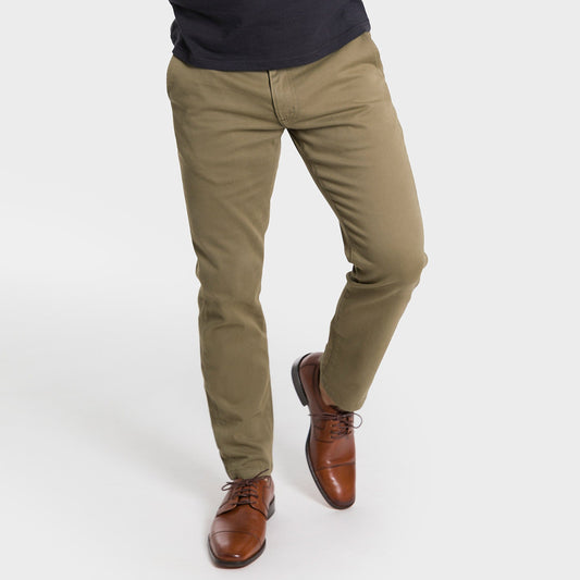 Ash & Erie Light Green  Lightweight Stretch Chinos for Short Men   Chino Pants