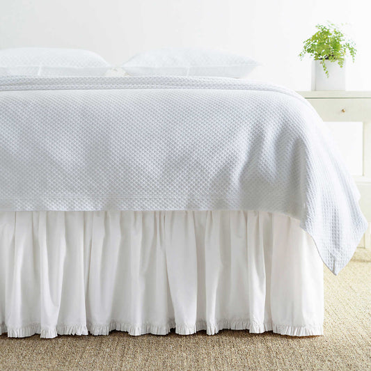 Classic Ruffle White Bed Skirt