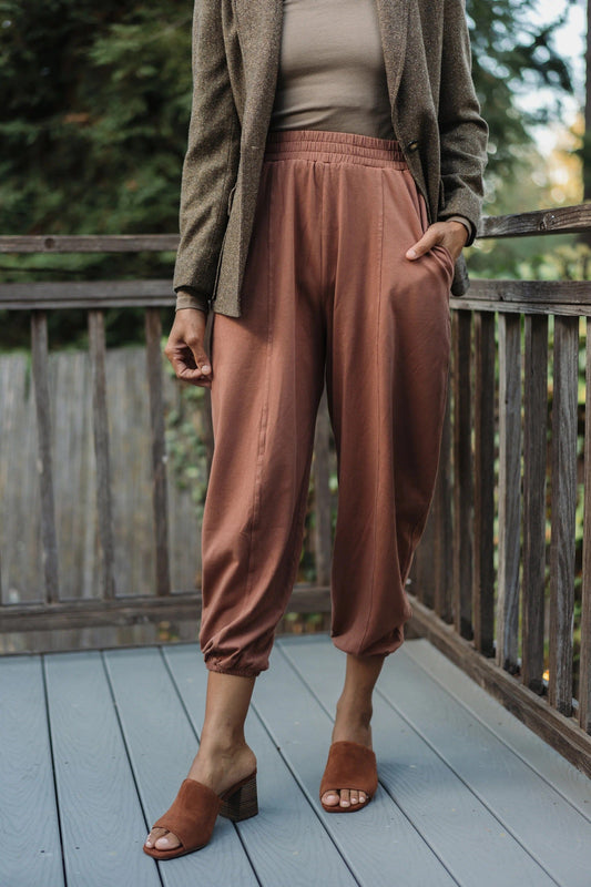 Day Lantern Pant Pants + Jeans Mien XS Rosewood Pink