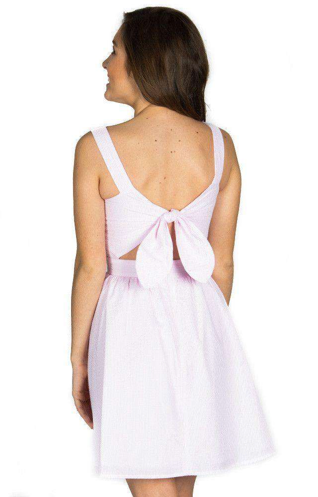 The Garrison Seersucker Dress in Pink by Lauren James
