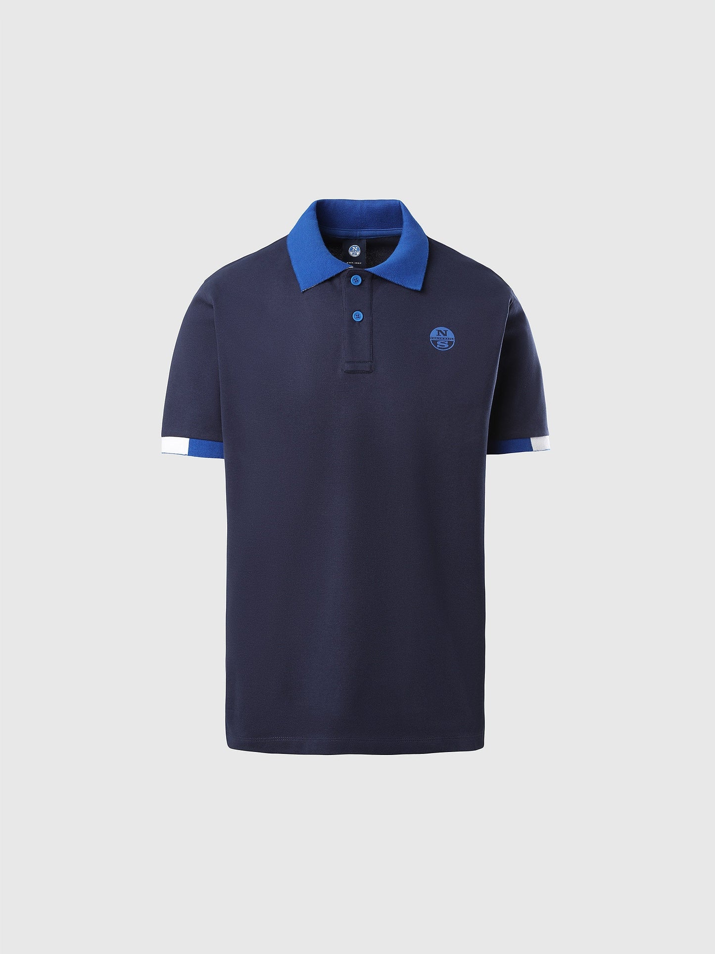 hover | Navy blue | ss-polo-with-graphic-692400