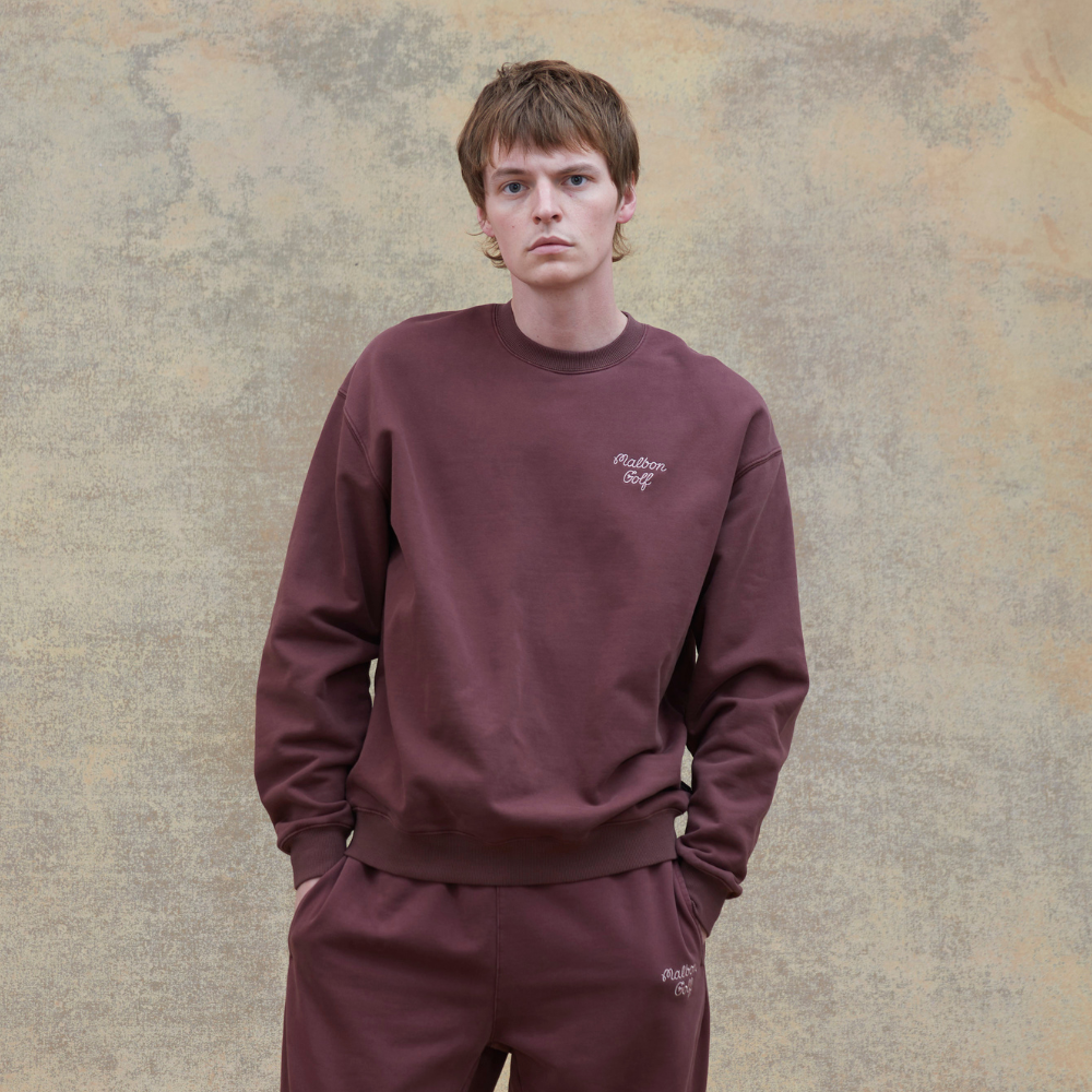MALBON GOLF SCRIPT CREWNECK