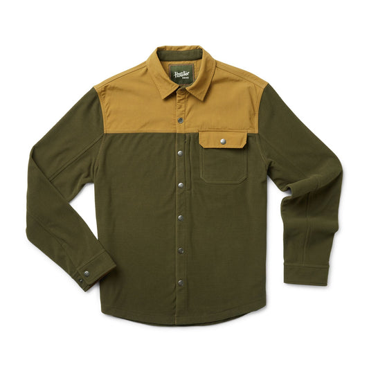 Vapors Polarfleece Shirt- Olive Tree / Antique Bronze