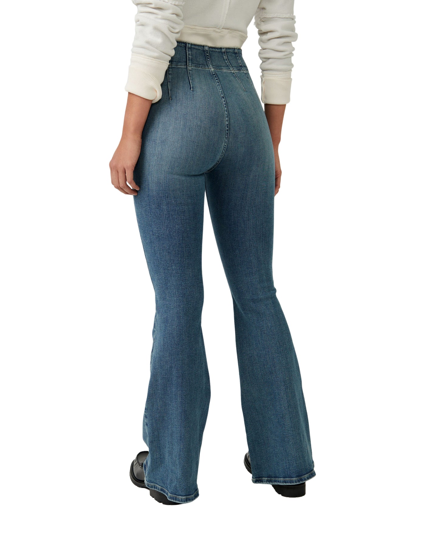Jayde Flare Jeans in Blue Sea