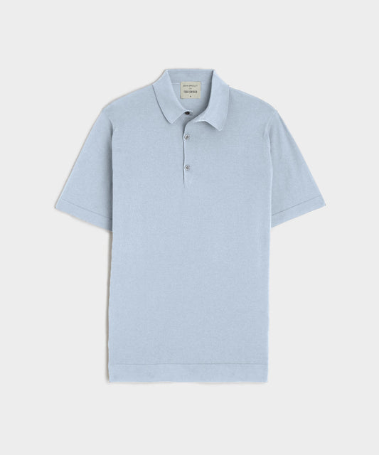 John Smedley x Todd Snyder Mycroft Polo in Blue