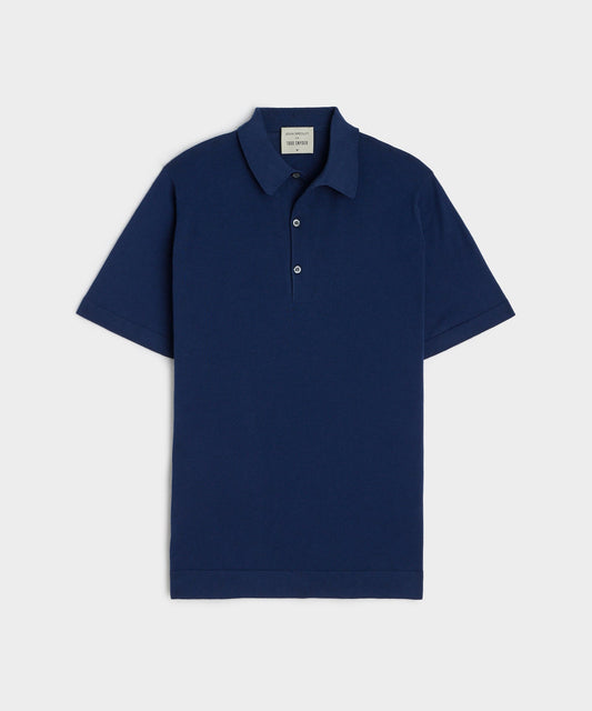 John Smedley x Todd Snyder Mycroft Polo in Navy