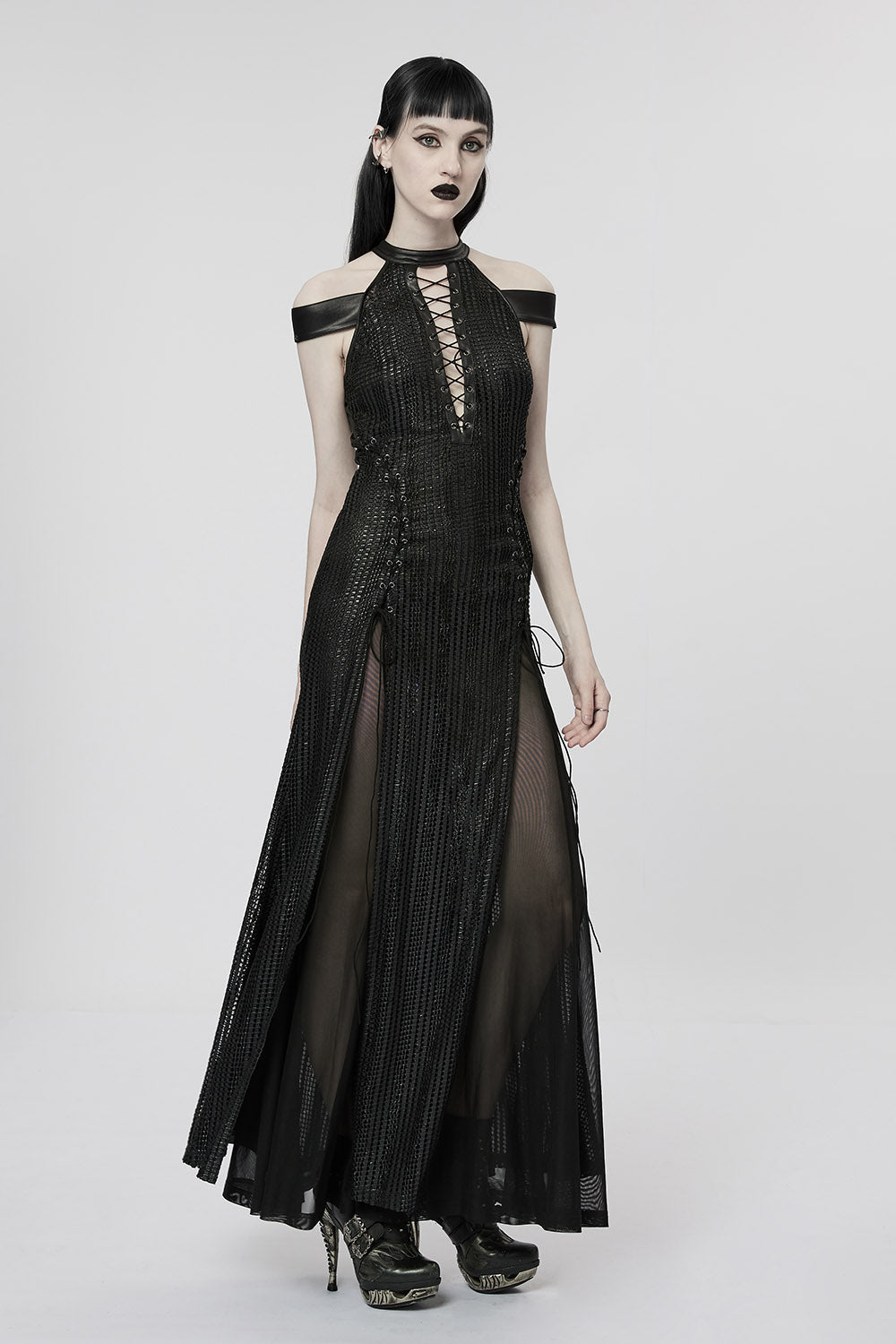 Medusa's Gaze Leg Slit Dress