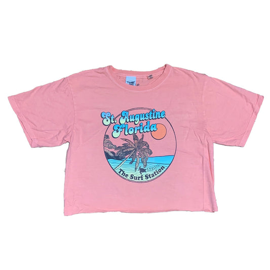 Surf Station Beach Women's Cropped S/S T-Shirt