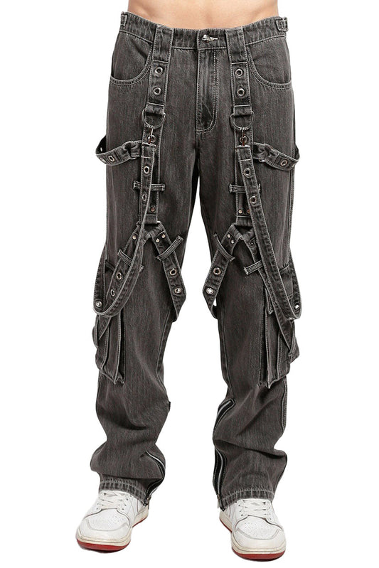 Tripp NYC Harness Pants [BLACK DENIM]