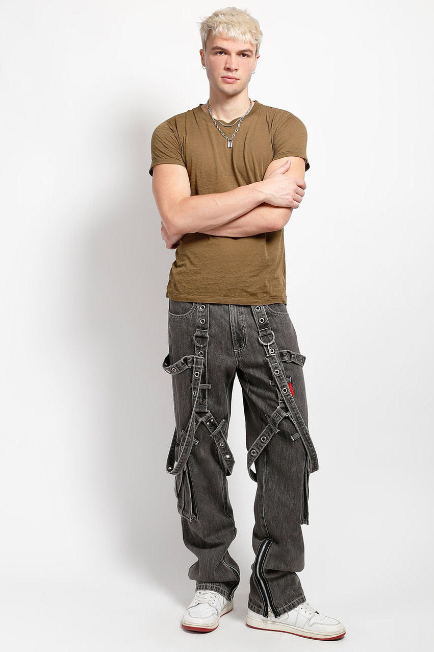 Tripp NYC Harness Pants [BLACK DENIM]