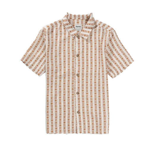 Rhythm Tile Stripe Men's S/S Dress Shirt