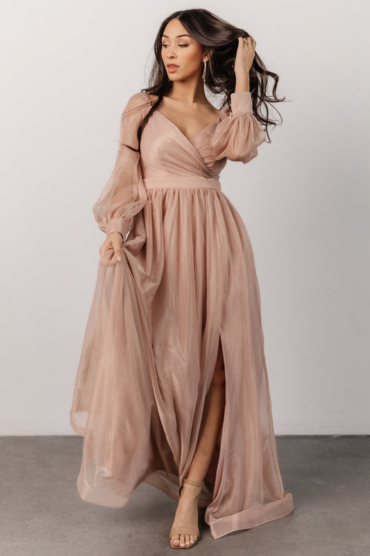 Octavia Shimmer Gown | Blush - Baltic Born