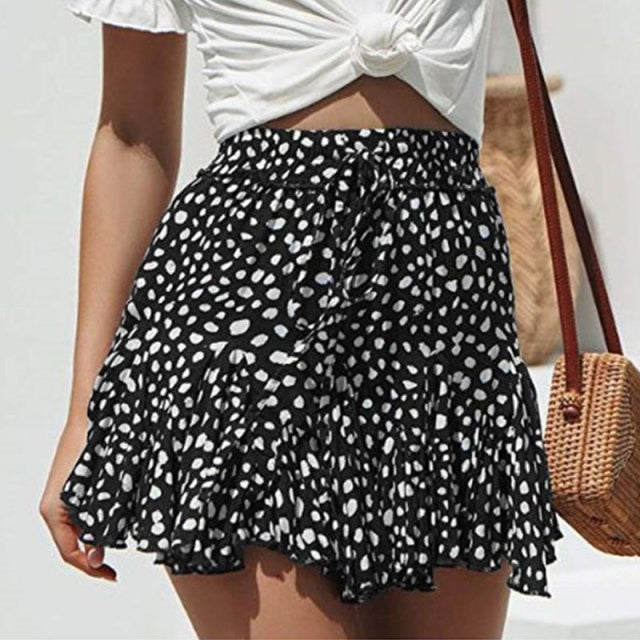 Summer Short Skirts Vintage Ruffled Mini Skirt
