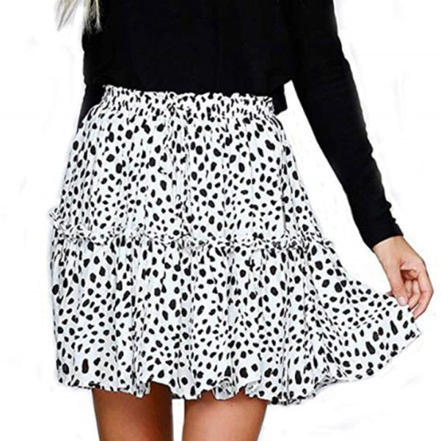 Summer Short Skirts Vintage Ruffled Mini Skirt
