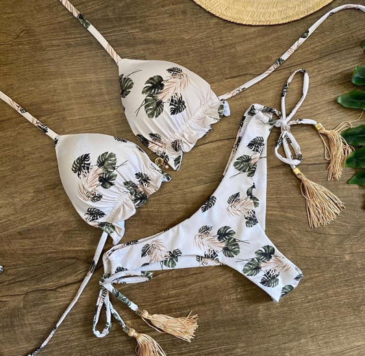 Bandeau Striped Vintage Bikini