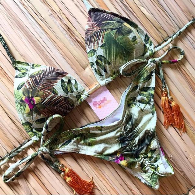 Bandeau Striped Vintage Bikini