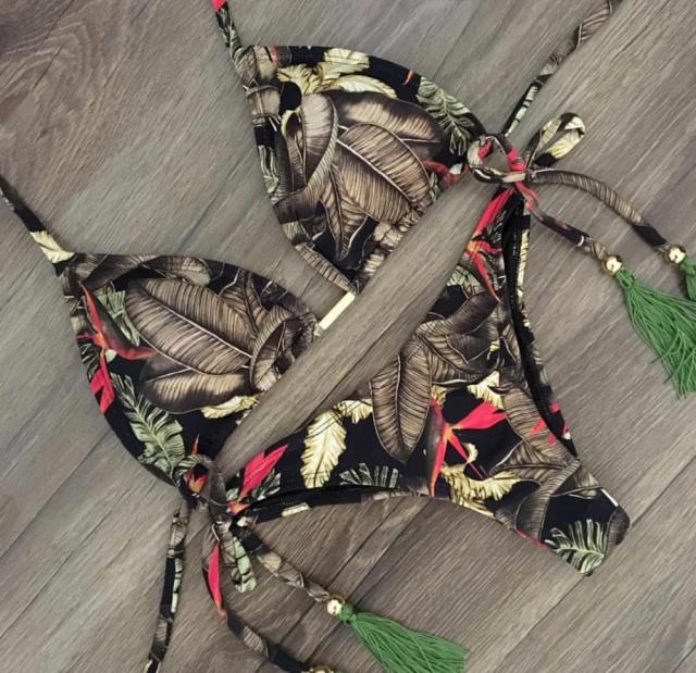 Bandeau Striped Vintage Bikini