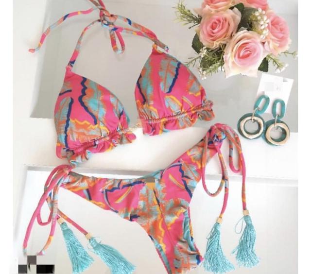 Bandeau Striped Vintage Bikini