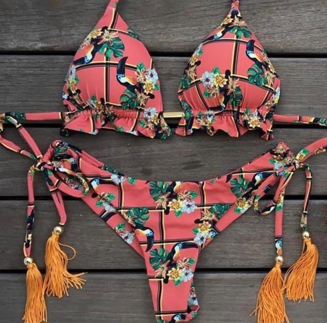Bandeau Striped Vintage Bikini