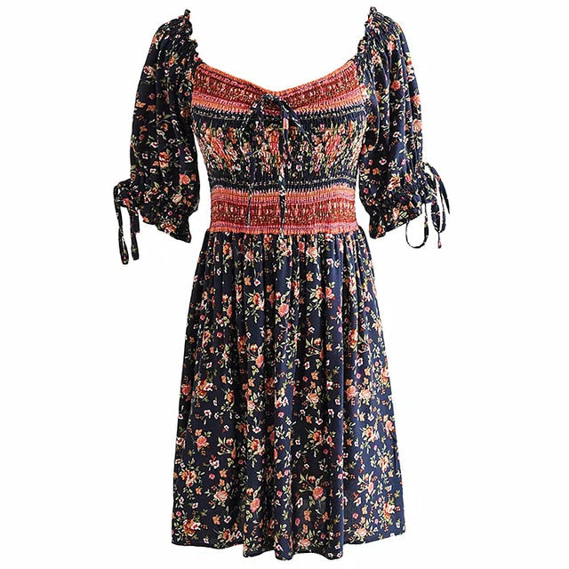 Elastic Mini Dress - Ishka