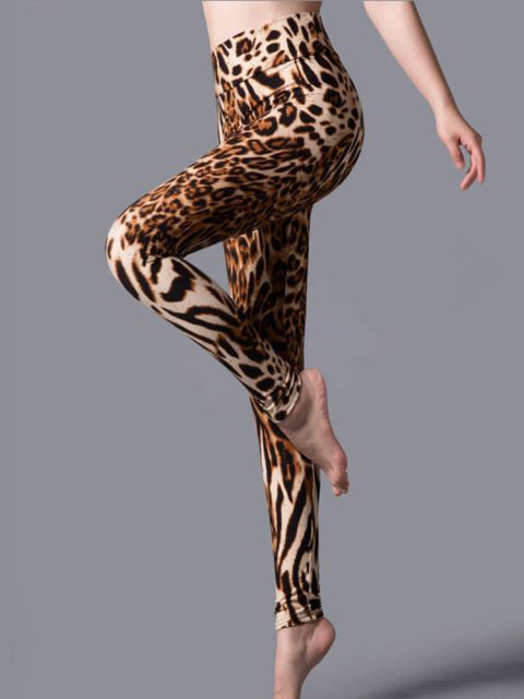 Summer Leopard Print Yoga Fitness Leggings