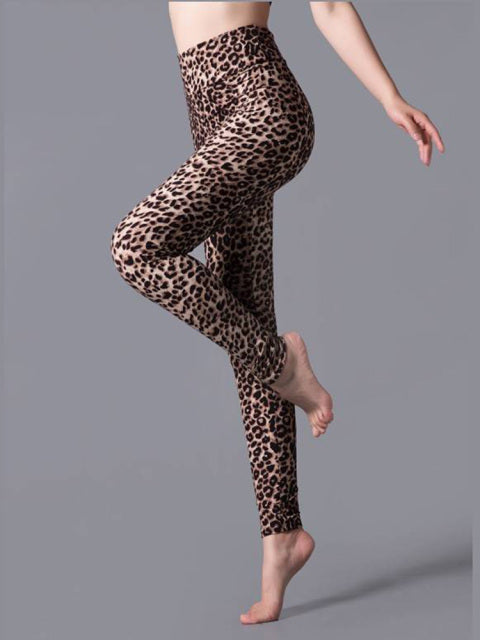 Summer Leopard Print Yoga Fitness Leggings