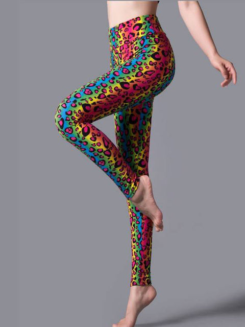Summer Leopard Print Yoga Fitness Leggings