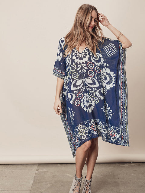 Chiffon Plus Size Bikini Cover Up Maxi Dress