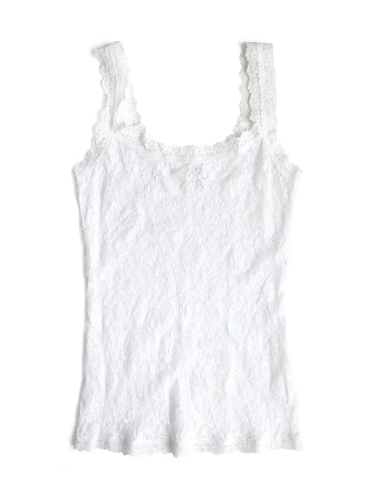 Signature Lace Unlined Cami in White