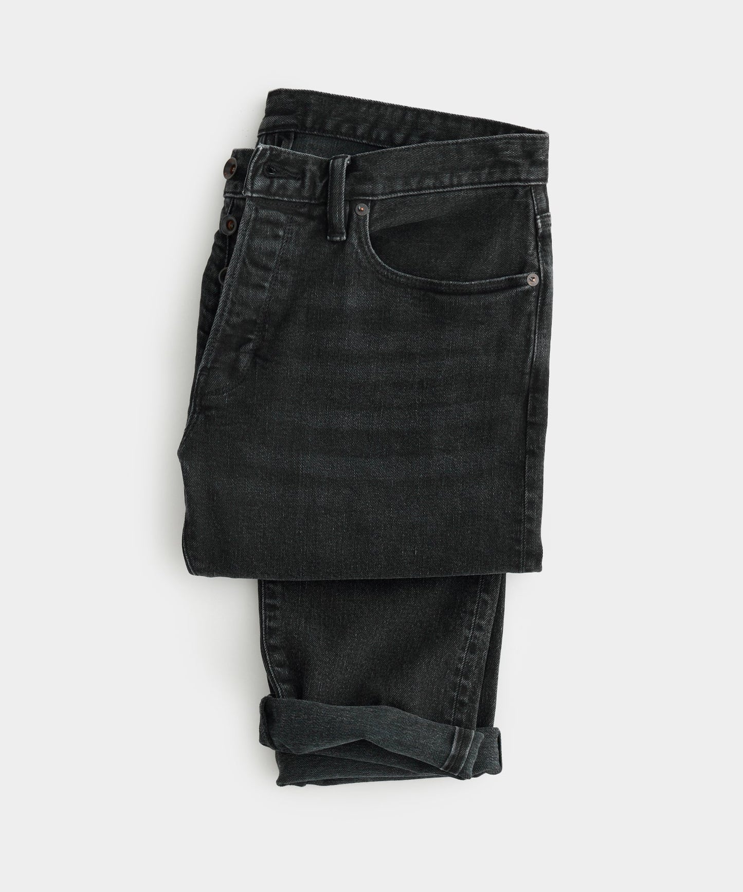 Slim Fit Selvedge Jean in Black Wash