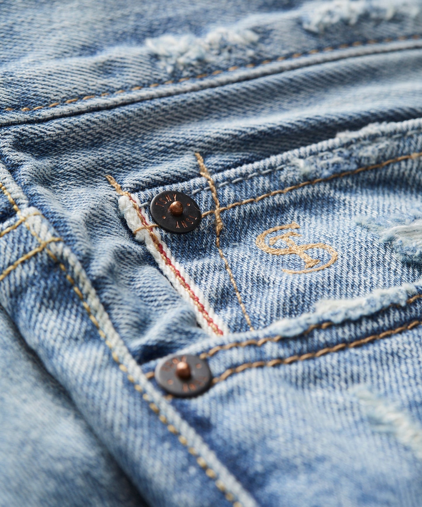 Straight Selvedge in Destroyed Broome Wash