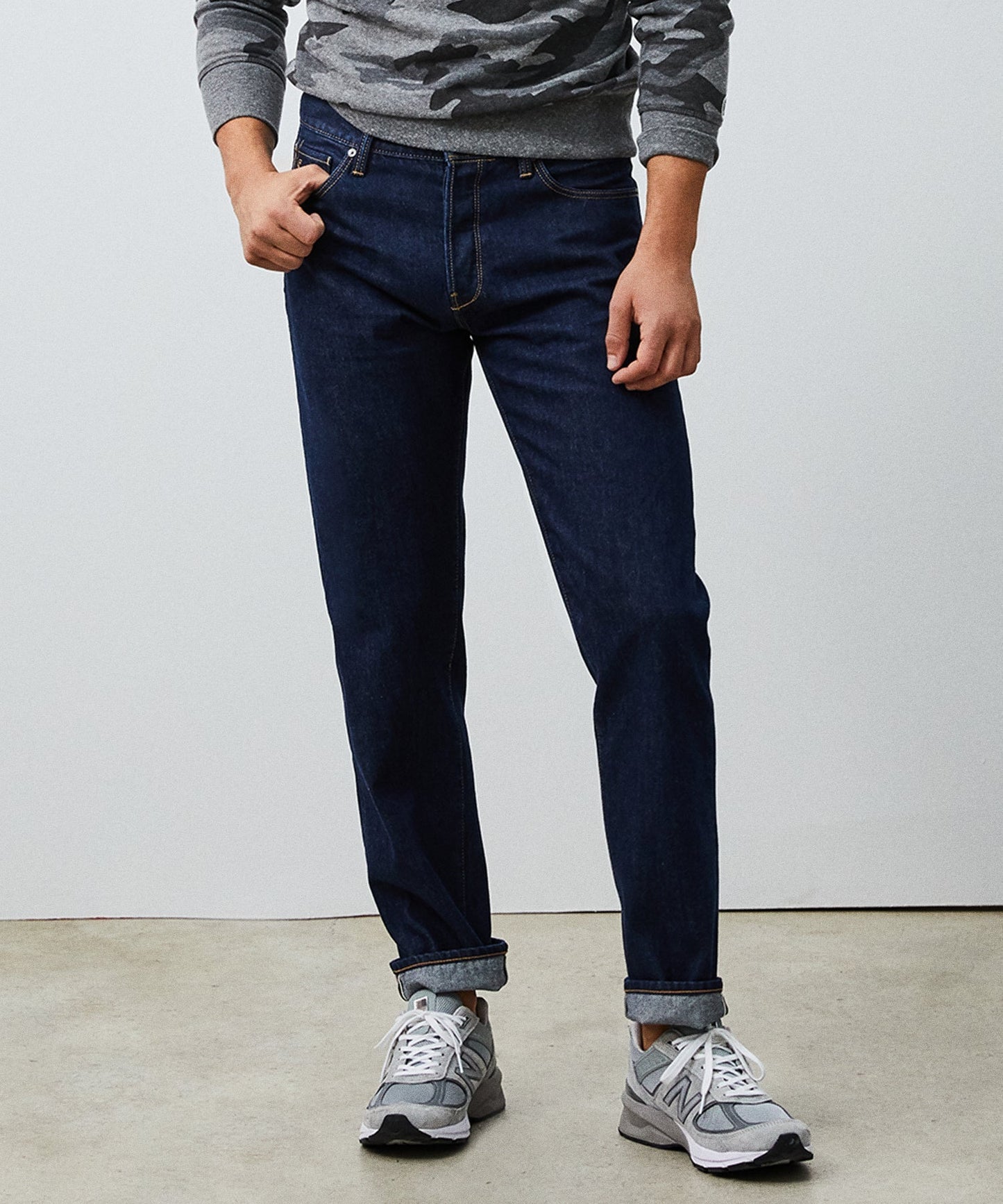 Straight Selvedge in Indigo Rinse