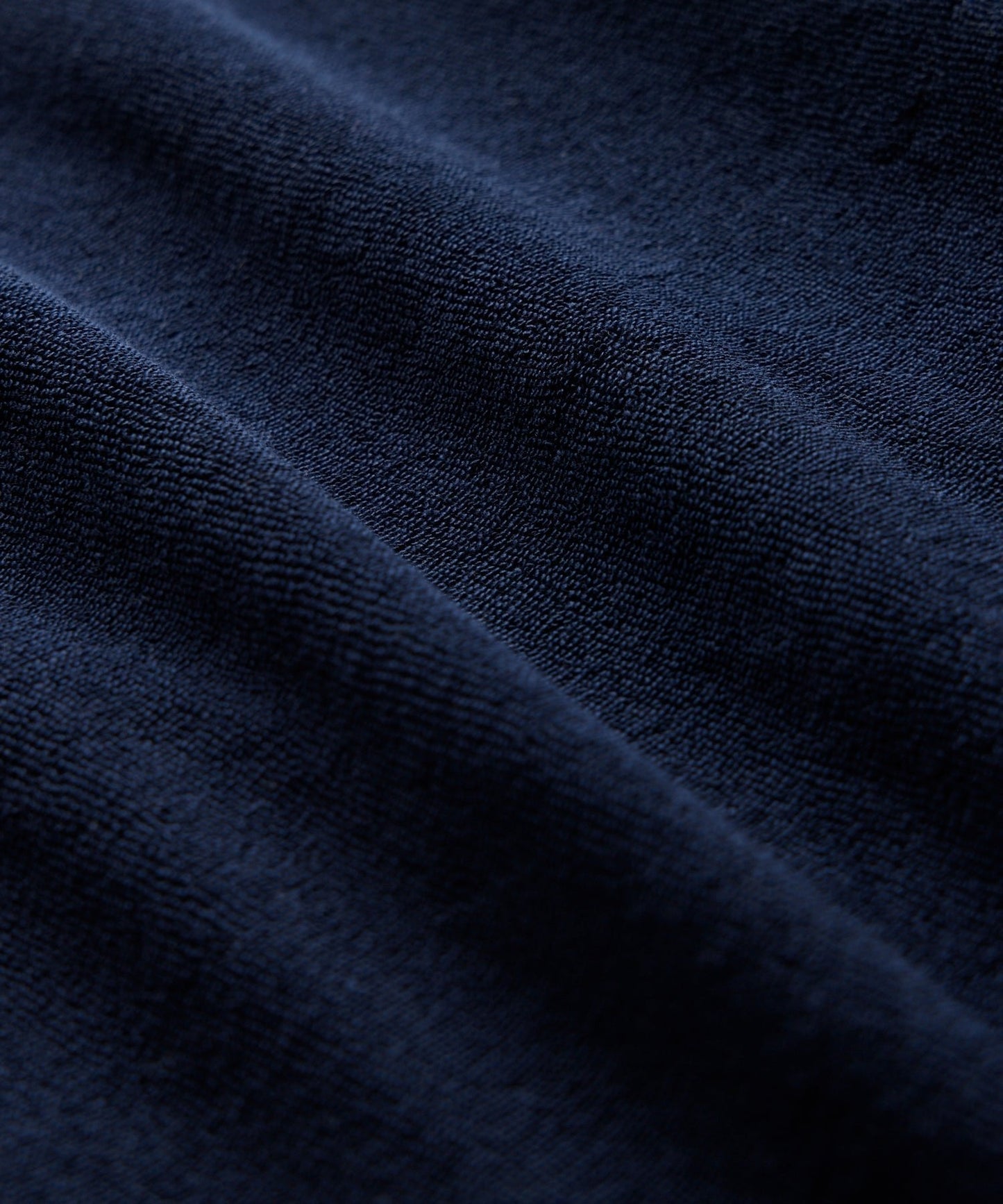 Terry Cabana Polo Shirt in Classic Navy