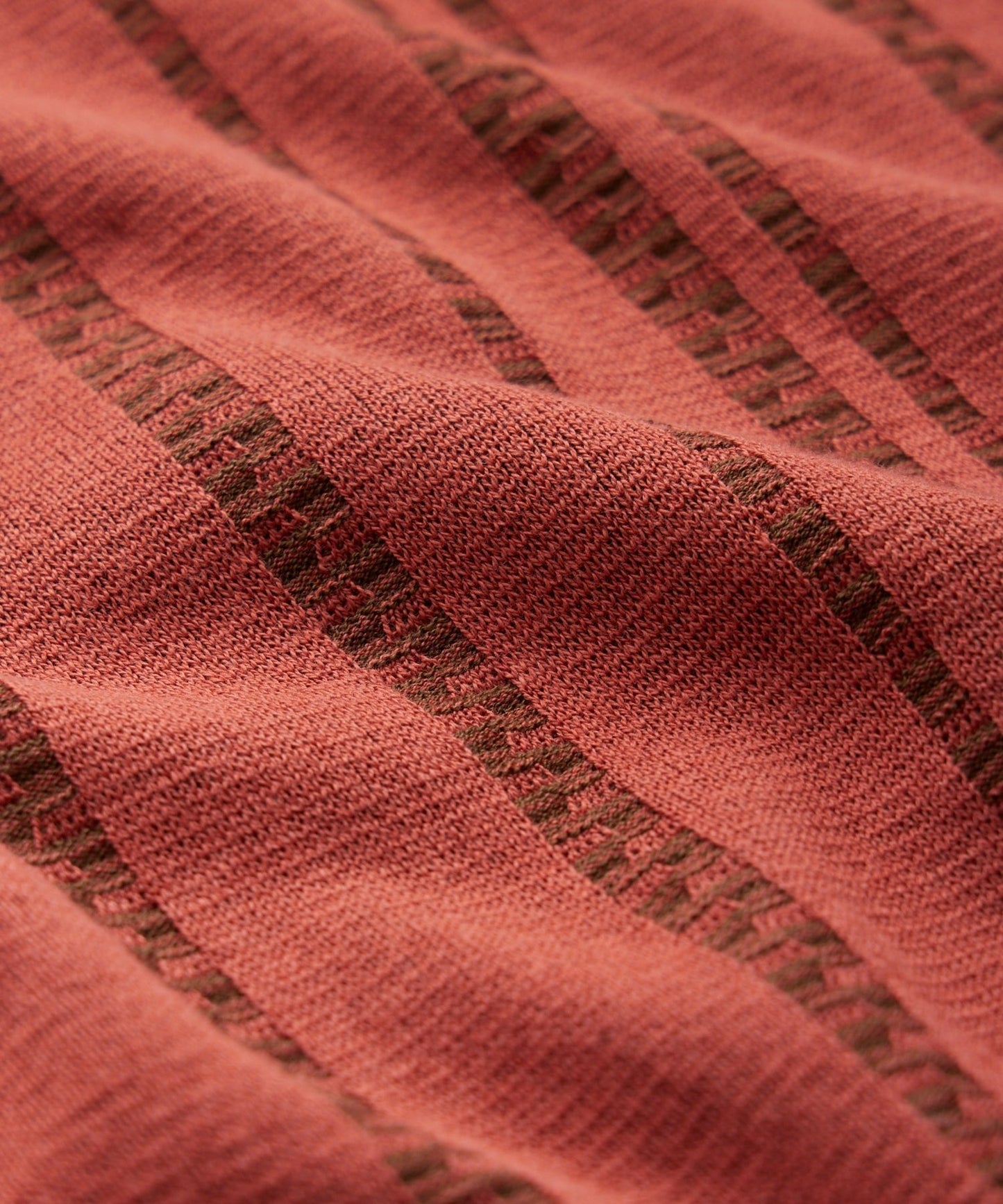 Textured Stripe Montauk Polo in Coral